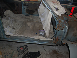 Passenger door removed