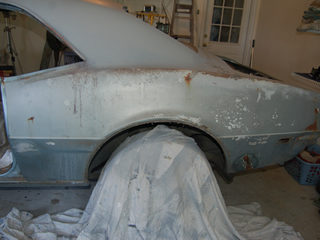 Left rear quarter panel