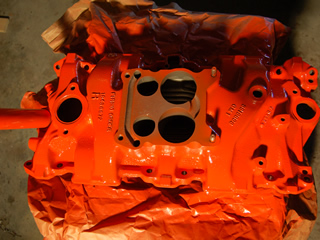 painted intake manifold